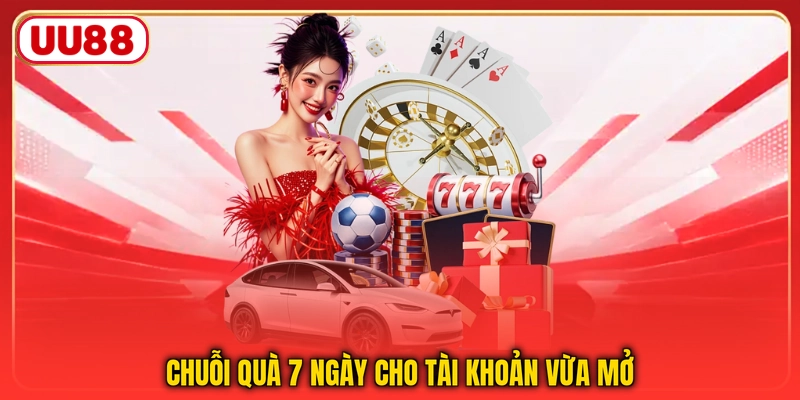 Chuỗi quà 7 ngày cho tài khoản vừa mở